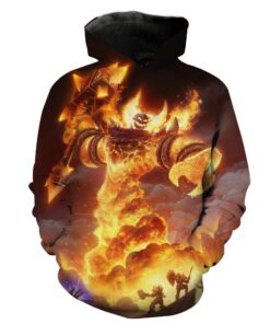 World Of Warcraft Classic Ragnaros Ragnaros Raid Hoodie 3D