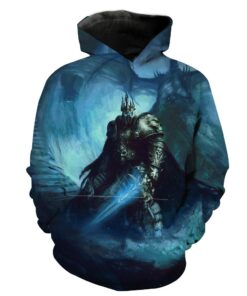 World Of Warcraft Lich King Epic Arthas Hoodie 3D