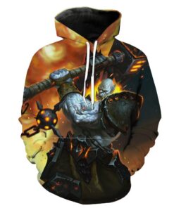 World Of Warcraft Orc Orc Warrior Hoodie 3D