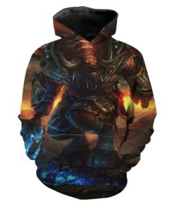 World Of Warcraft Tauren Warrior Tauren Hoodie 3D