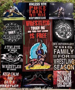 Wrestling Ver 4 Quilt Blanket Bedding Set