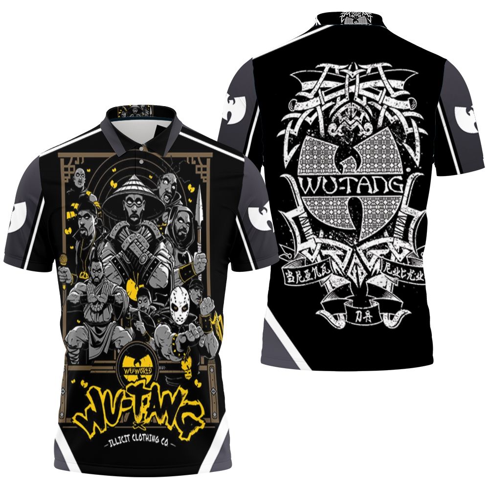 Wutang Clan Illicit Clothing Co Hip Hop Legend For Fan 3D All Over Print Polo Shirt