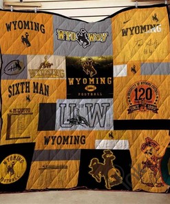 Wyoming Cowboys Quilt Blanket Bedding Set