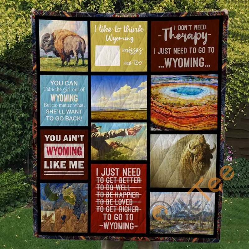 Wyoming Quilt Blanket Bedding Set