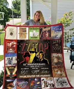 Years Of Zz Top Thank You For The Memories Quilt Blanket Bedding Set