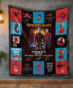 Years  Spider Man Quilt Blanket Bedding Set for Home Décor