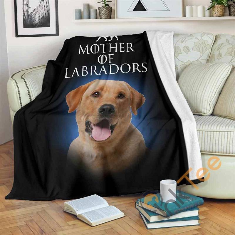 Yellow Labrador Sherpa Fleece Blanket Gifts for Family, for Couple