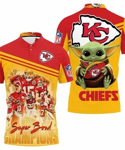 Yoda Kansas City Chiefs Afc West Division Champions Super Bowl 2021 3D All Over Print Polo Shirt