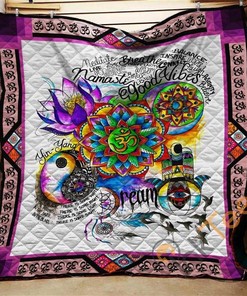 Yoga Art Quilt Blanket Bedding Set