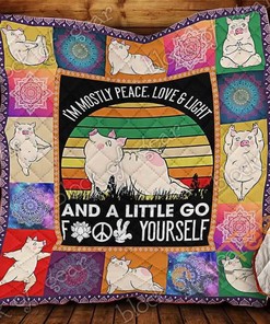 Yoga Pig Quilt Blanket Bedding Set