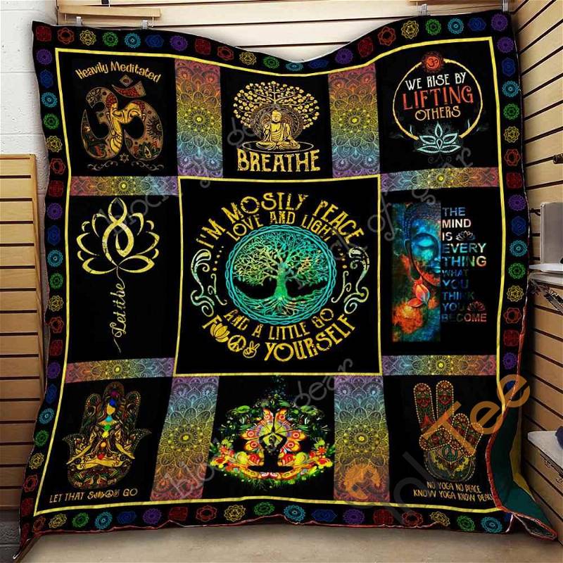 Yoga Quilt Blanket Bedding Set With Pillowcase Option