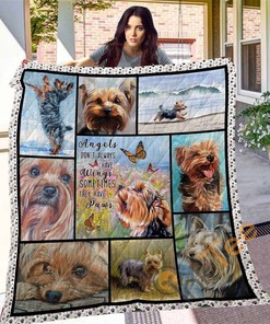 Yorkshire Terrier Quilt Blanket Bedding Set