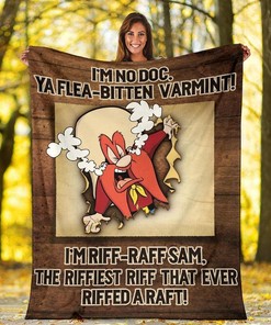 Yosemite Sam Funny Cartoon Sherpa Fleece Blanket Gifts for Family, for Couple