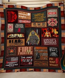 You Are Making A Differrence Eveyday Firefighter Quilt Blanket Bedding Set