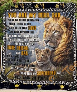 You Are My Hero, Dad Quilt Blanket Bedding Set