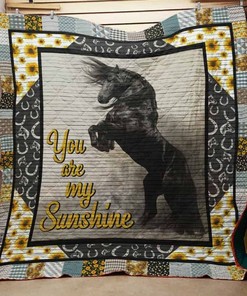 You Are My Sunshine Horse Quilt Blanket Bedding Set