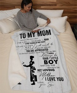 You Will Always Be My Loving Mother Love From Son Fleece Blanket Quilt Blanket Bedding Set For Mom