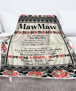You Will Always Be Our Grandma Personalized Blanket For Grandma From Grandkids Birthday
