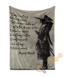 You Will Find You Need Within Yourself Samurai Sherpa Fleece Blanket Gifts for Family, for Couple