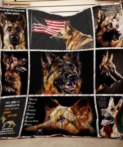 You Will Regret The Day You Enter My Home Uninvited German Shepherd Quilt Blanket Bedding Set