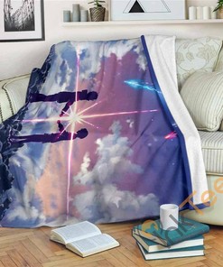Your Name Sherpa Fleece Blanket Gifts for Family, for Couple