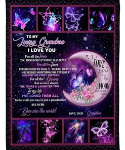 You're The World Fleece Blanket Quilt Blanket Bedding Set Printables For Mother S Day Mother S Day From Grandson To Grandma