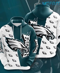 Youth Philadelphia Eagles Hoodie 3D Green White Logo Philadelphia Eagles Gift