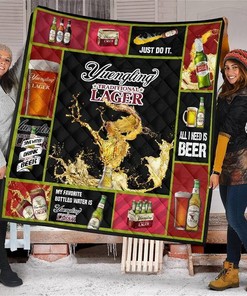 Yuengling Lager All I Need Is Beer Gift Idea Quilt