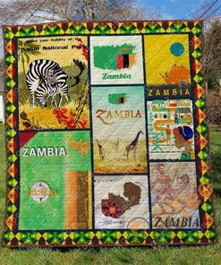 Zambia Quilt Blanket Bedding Set With Pilliwcases Option For Picnic Or Home Decor
