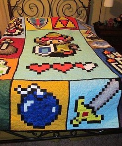 Zelda Fabric Quilt Blanket Bedding Set for Home Décor