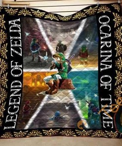 Zelda Ocarina Of Time Quilt Blanket Bedding Set