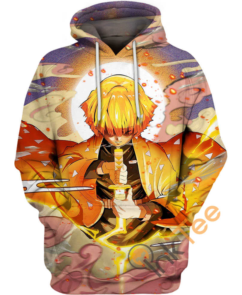 Zenitsu Agatsuma Coward Hoodie 3D