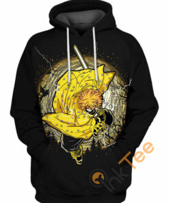 Zenitsu Breathing Sleeping Hoodie 3D