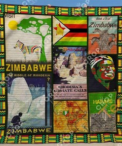 Zimbabwe Quilt Blanket Bedding Set