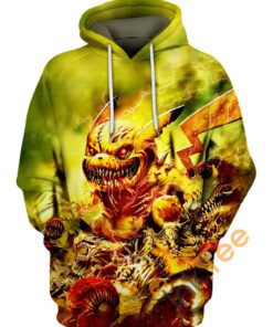 Zombie Pikachu Hoodie 3D