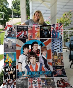 th Anniversary 14 2019 The Who Band Quilt Blanket Bedding Set