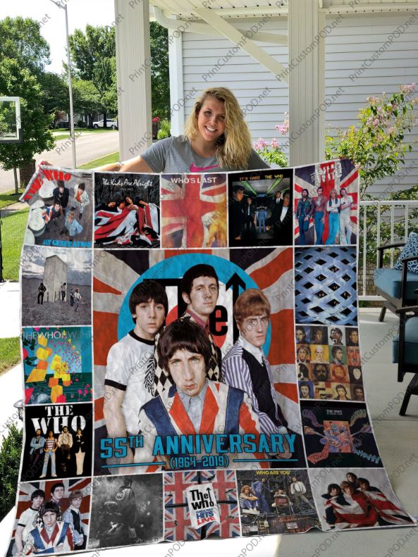 th Anniversary 14 2019 The Who Band Quilt Blanket Bedding Set