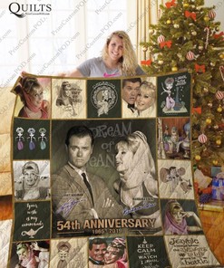 th Anniversary I Dream Of Jeannie Vintage Ver Quilt Blanket Bedding Set