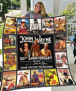 th Anniversary John Wayne Ver All Season Plus Size Quilt Blanket Bedding Set