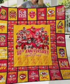 th Anniversary Kansas City Chiefs Quilt Blanket Bedding Sets Blanket Quilt Blanket Bedding Set