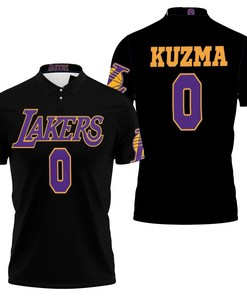 0 Kyle Kuzma Lakers Jersey Inspired Style Polo Shirt