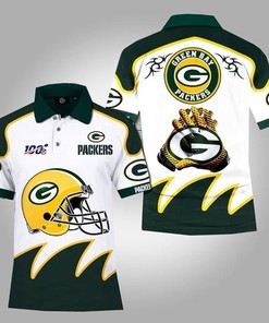 100Th Nfl Green Bay Packers 3D Polo Shirt Gifts for Fans