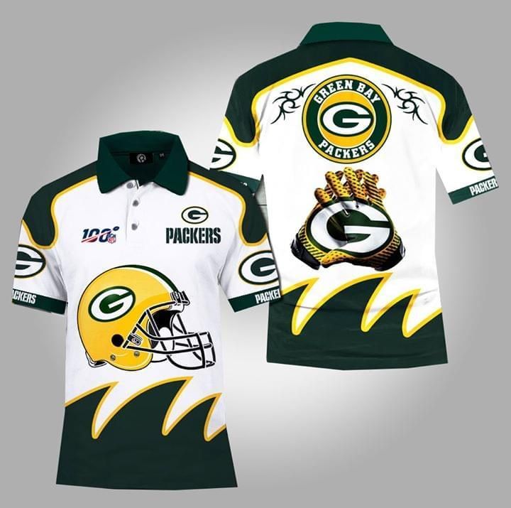 100Th Nfl Green Bay Packers 3D Polo Shirt Gifts for Fans