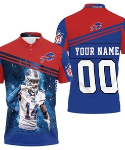 14 Stefon Diggs 14 Buffalo Bills Great Player 2020 Nfl Season Personalized Polo Shirt All-Over Print