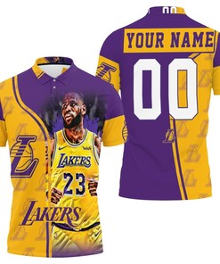 23 King James Los Angeles Lakers Nba Western Coference Personalized Polo Shirt
