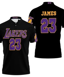 23 Lebron James Lakers Jersey Inspired Style Polo Shirt