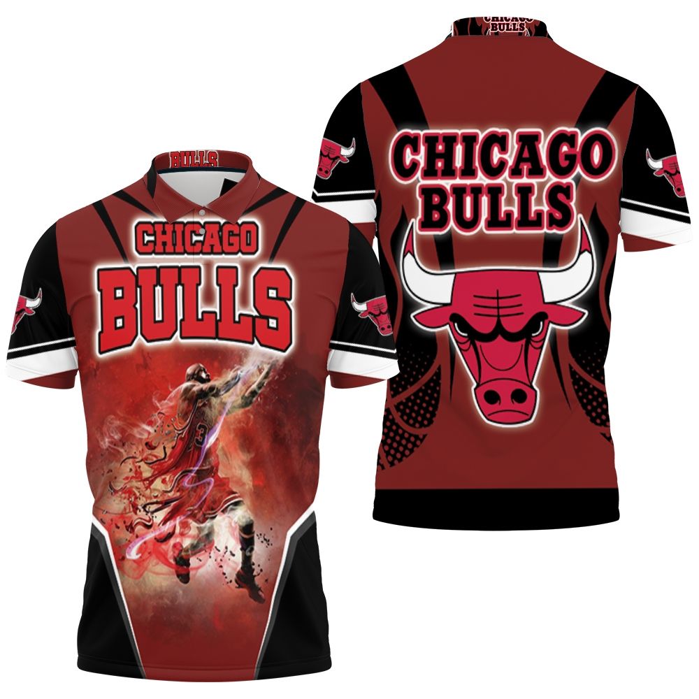 23 Michael Jordan Chicago Bulls Polo Shirt