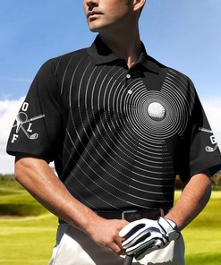 3D Effect Golf Ball Polo Shirt