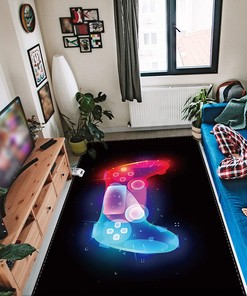 3D Game Area Rugs with Gamer Carpet Decor for Boys Gifts