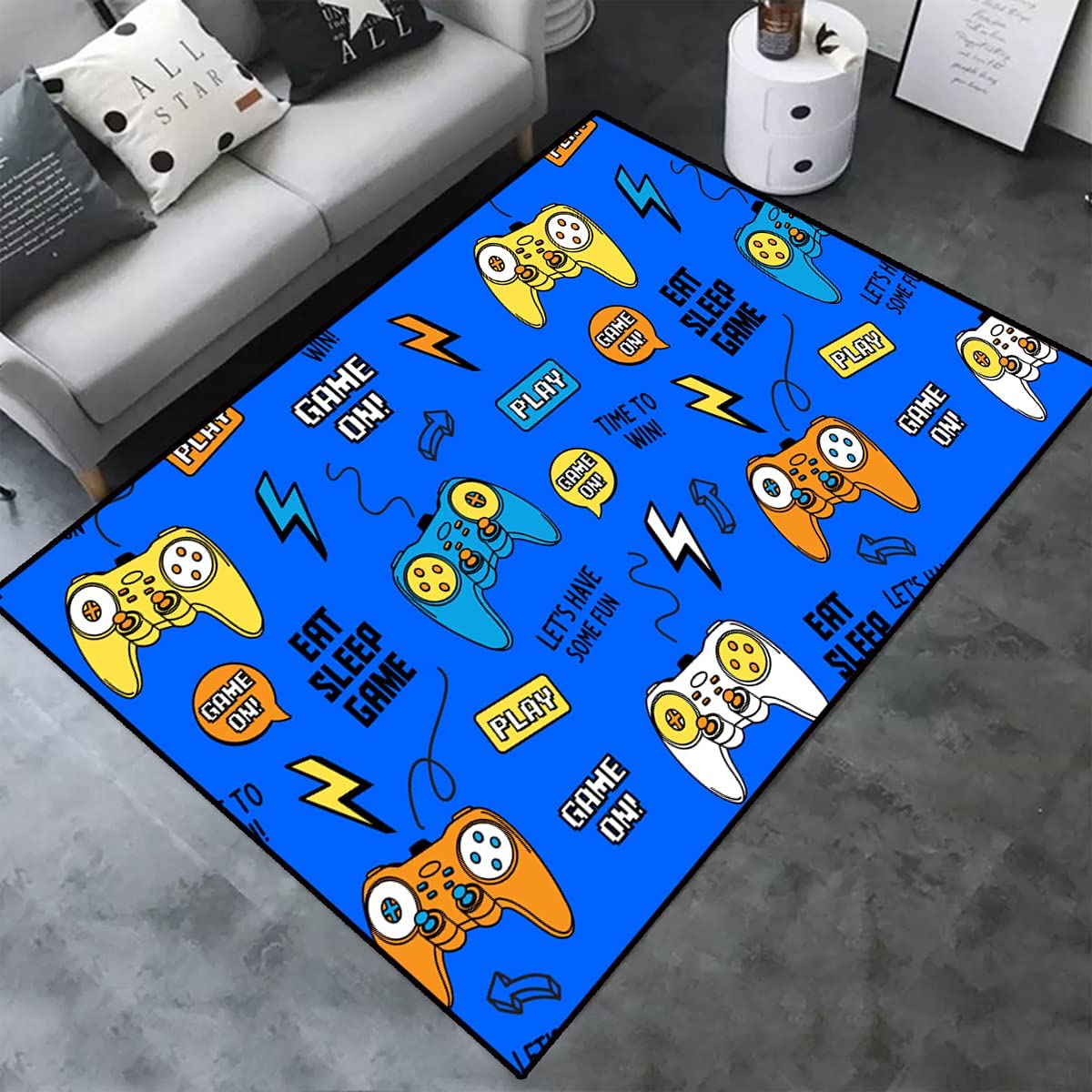 3D Game Printed Area Rugs - Perfect for Living Room, Bedroom and Gifts | Non-Slip Crystal Floor Polyester Mat